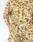 Camo Bamboo Womens Sweatshirt Set - Top & Bottom