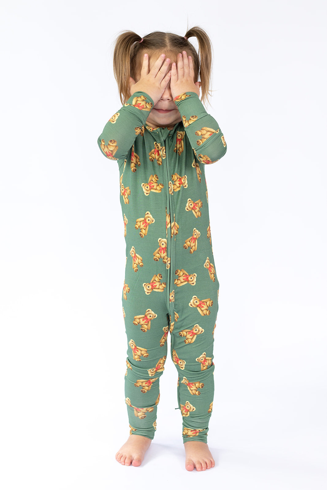 Holiday Teddy Double Zipper Bamboo Sleeper