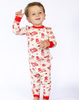 Bulldog Toile 2 Piece Bamboo Pajama Set