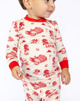 Bulldog Toile 2 Piece Bamboo Pajama Set