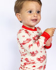 Bulldog Toile 2 Piece Bamboo Pajama Set