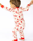 Bulldog Toile 2 Piece Bamboo Pajama Set