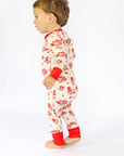 Bulldog Toile Double Zipper Bamboo Sleeper