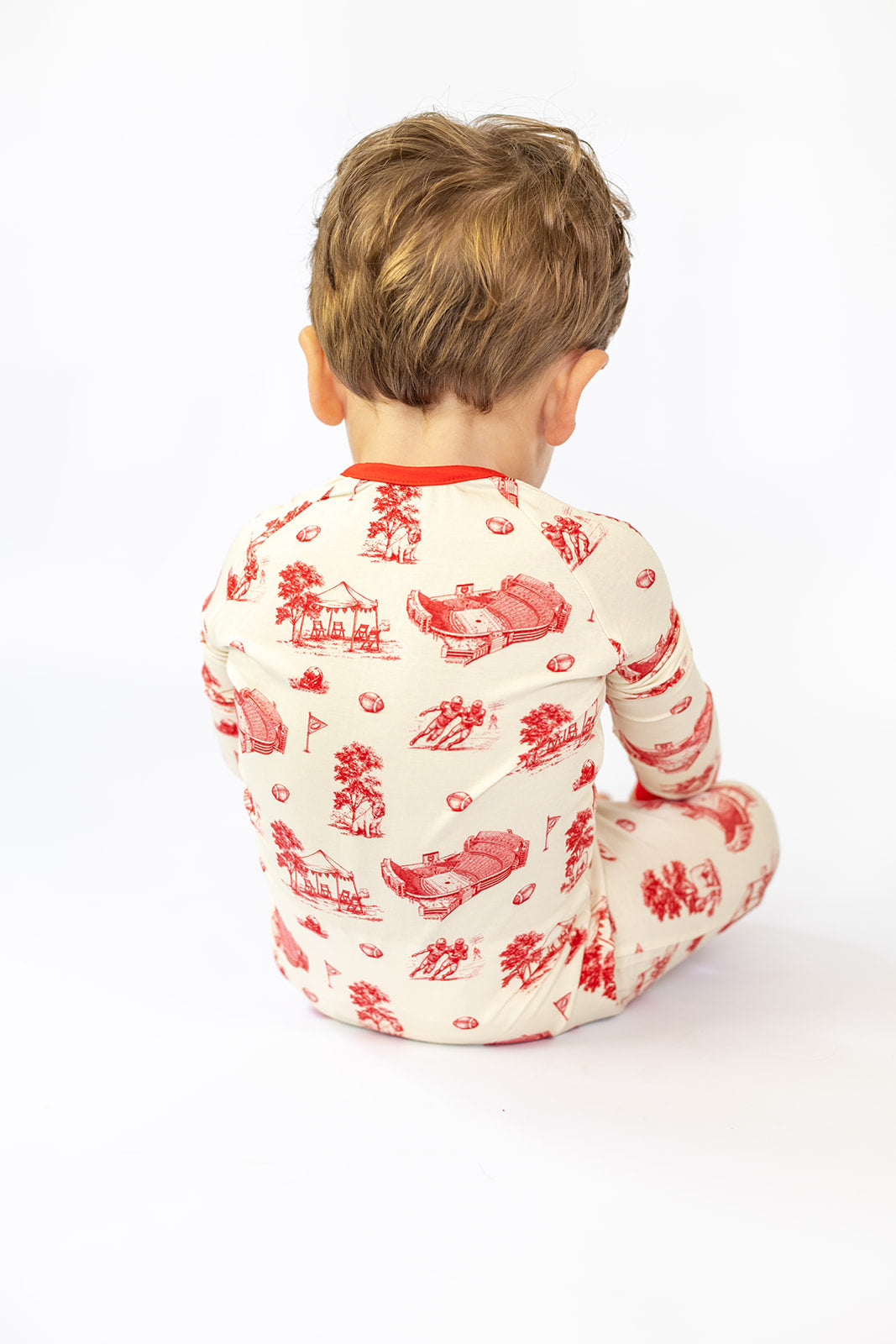 Bulldog Toile Double Zipper Bamboo Sleeper