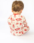 Bulldog Toile Double Zipper Bamboo Sleeper