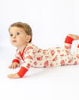 Bulldog Toile Double Zipper Bamboo Sleeper