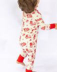Bulldog Toile Double Zipper Bamboo Sleeper