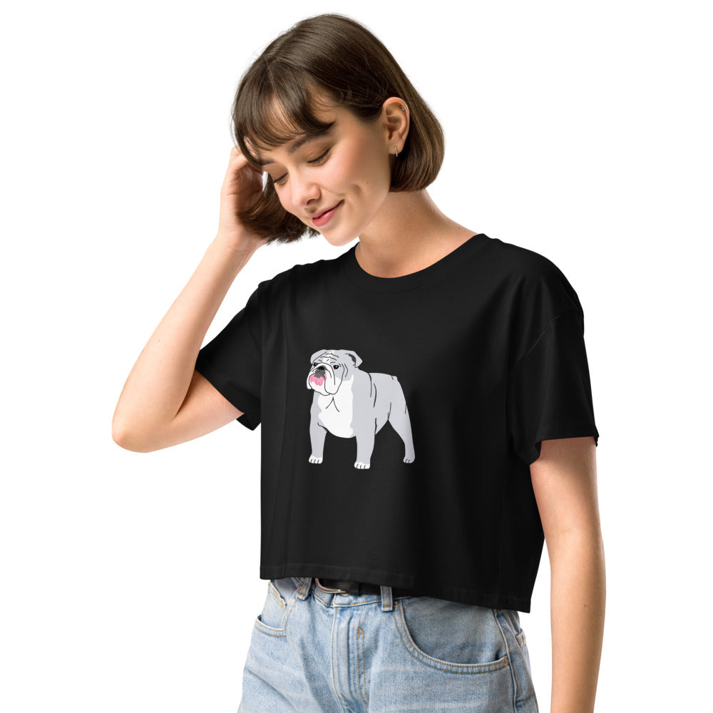 Red Bulldog - The Cropped Mascot Tee