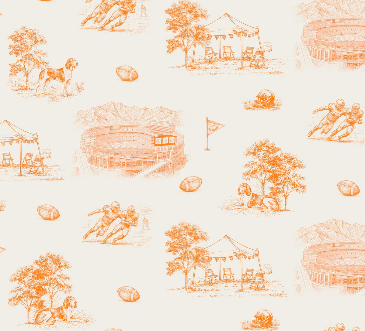 Tennessee Toile 2 Piece Bamboo Pajama Set