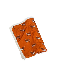 Longhorn Bamboo Swaddle Blanket