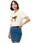 Longhorn - The Cropped Mascot Tee