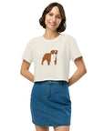 Maroon Bulldog - The Cropped Mascot Tee