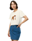 Maroon Bulldog - The Cropped Mascot Tee