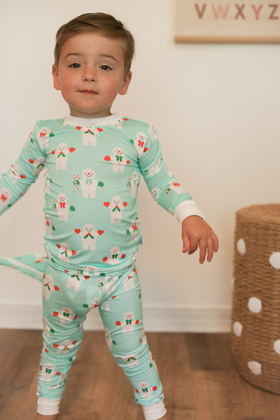 Toddler Pajama Set, Super Soft Viscose Bamboo, Mardi Gras Print