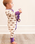 Purple Tiger Double Zipper Bamboo Sleeper