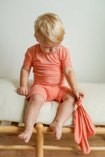 Load image into Gallery viewer, Sherbert Ribbed Solid 2 Piece Bamboo Pajama Set
