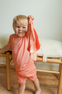 Sherbert Ribbed Solid 2 Piece Bamboo Pajama Set