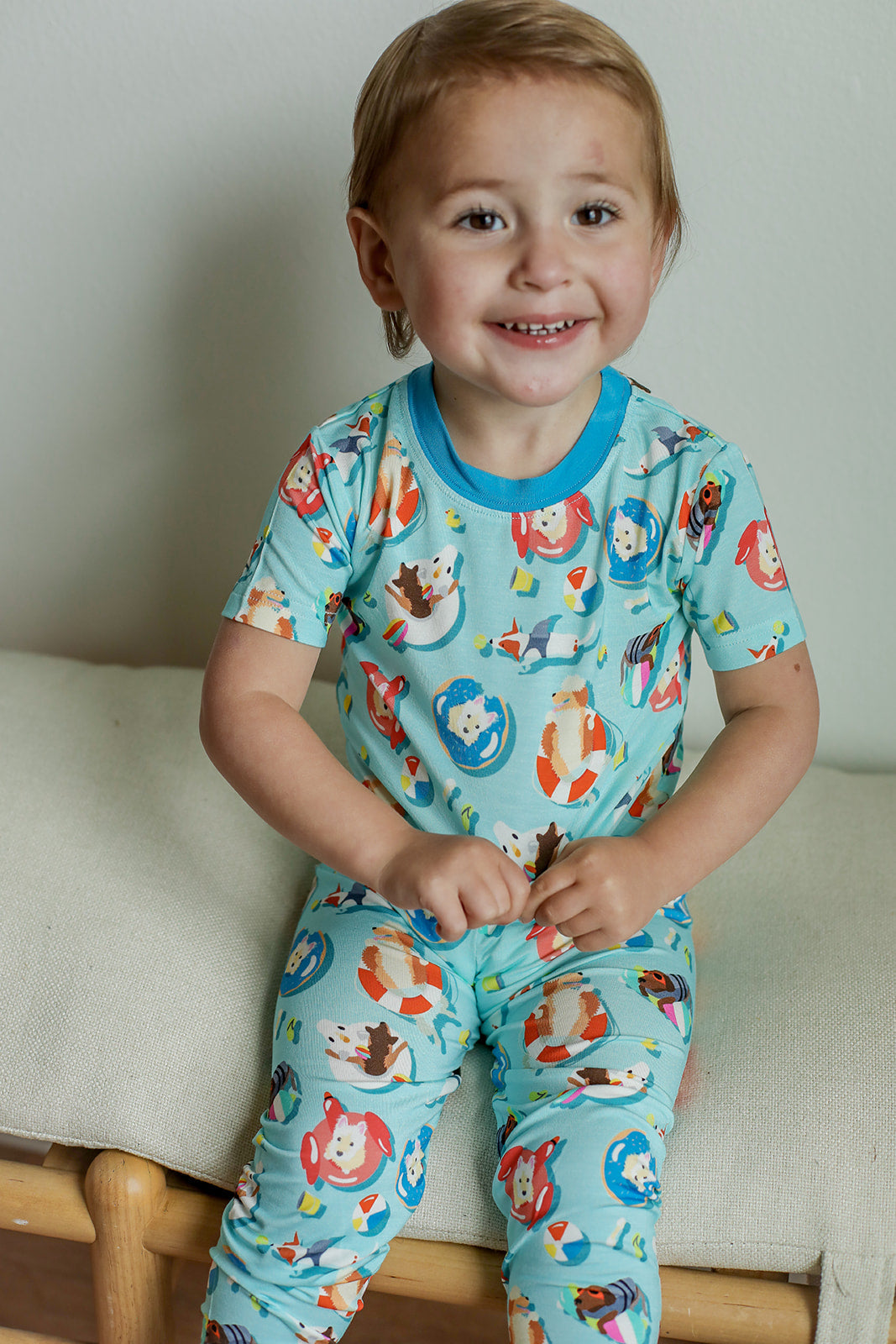 Pool Dog 2 Piece Bamboo Pajama Set