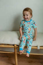 Load image into Gallery viewer, Pool Dog 2 Piece Bamboo Pajama Set
