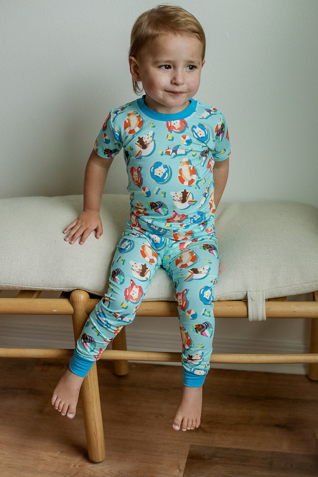 Pool Dog 2 Piece Bamboo Pajama Set