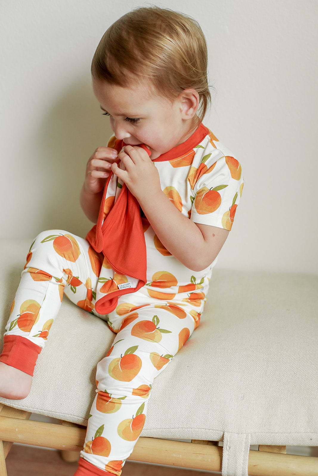 Peaches 2 Piece Bamboo Pajama Set