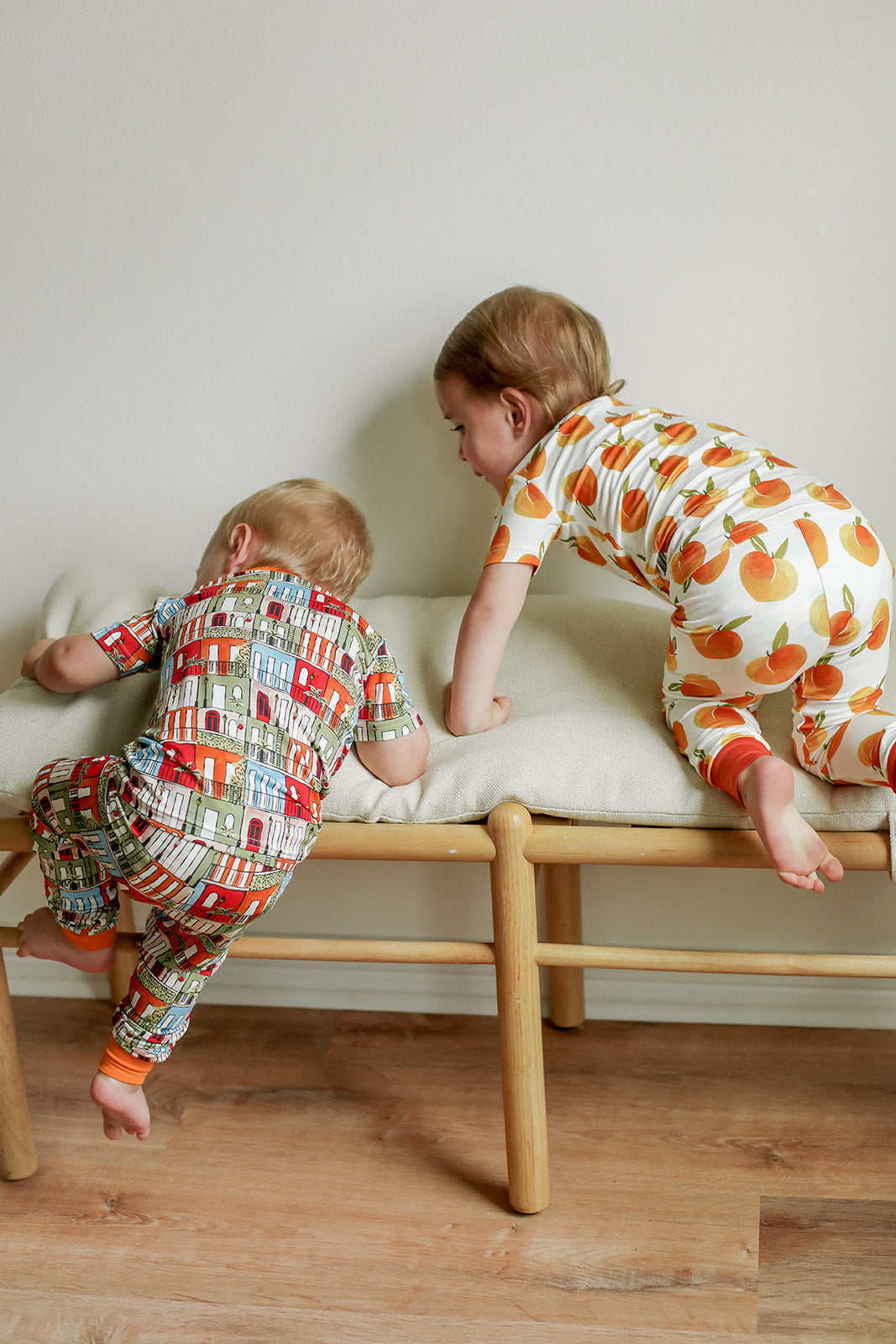 Peaches 2 Piece Bamboo Pajama Set