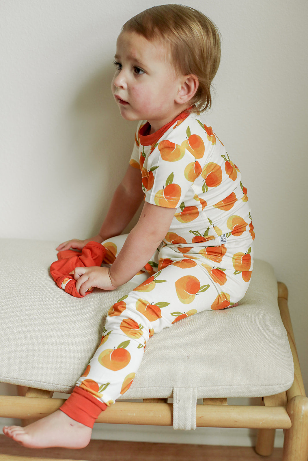 Peaches 2 Piece Bamboo Pajama Set