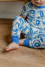 Load image into Gallery viewer, Blue Crab 2 Piece Bamboo Pajama Set
