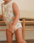 Magnolia Bamboo Henley Onesie with Snaps