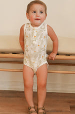 Load image into Gallery viewer, Magnolia Bamboo Henley Onesie with Snaps
