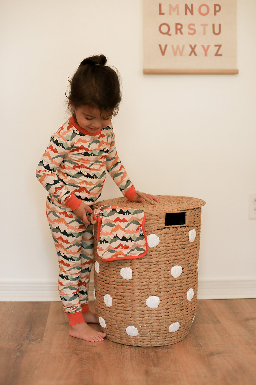 Mountain Print 2 Piece Bamboo Pajama Set