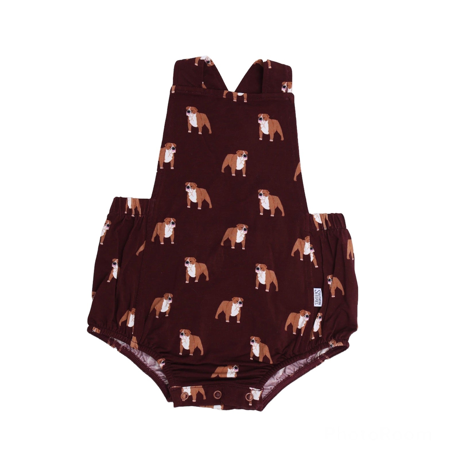 Maroon Bulldog Bamboo Sun Bubble with Adjustable Straps