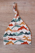 Load image into Gallery viewer, Mountain Print Bamboo Knotted Hat
