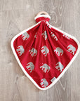 Elephant Bamboo Lovie with Wooden Ring