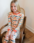 Mountain Print 2 Piece Bamboo Pajama Set