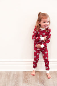 Elephant 2 Piece Bamboo Pajama Set